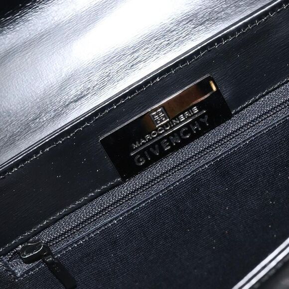 Givenchy Twist Lock Top Handle Bag Leather Black Leather Handbag (Pre-Owned) - Picture 6 of 16